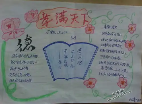 孝满天下手抄报图片