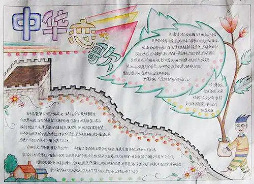 欢度国庆手抄报