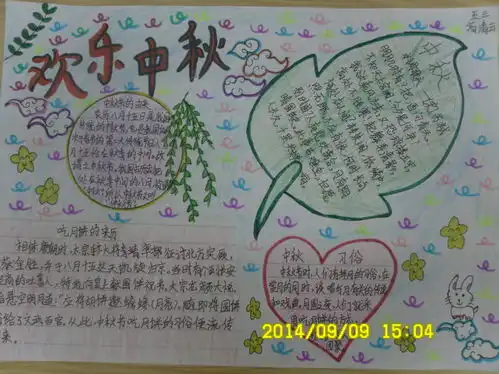 关于中秋节手抄报内容