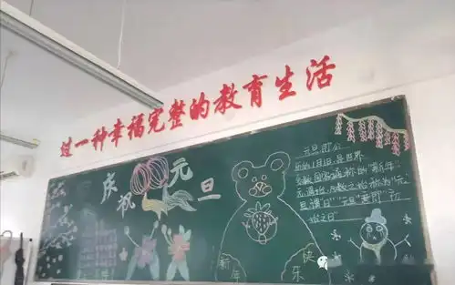 洛阳市第二十四中学迎元旦黑板报主题教育系列手抄报比赛