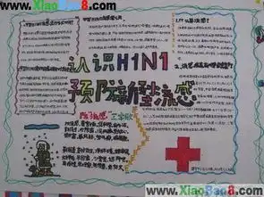 甲型h1n1流感手抄报图画