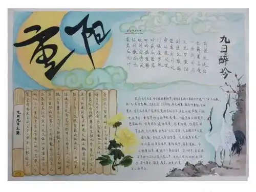 干货重阳节手抄报来了