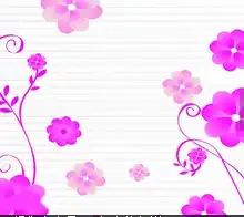 手抄报花边枚红色梅花