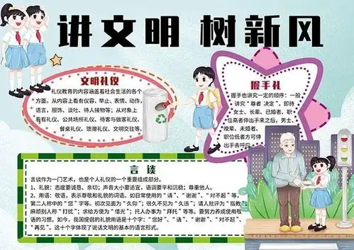 讲文明树新风手抄报