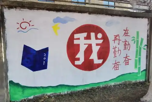 文化墙校园情高二年级作品展示