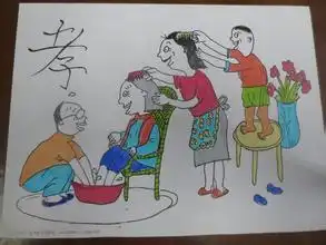 小学一年级要画一幅传承家风的绘画作品