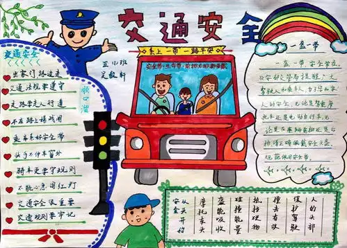 一盔一带守护安全手抄报图片,幸盔有你安全出行记心间