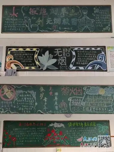 保护青少年远离烟草危害九江六中开展世界无烟日主题活动组图