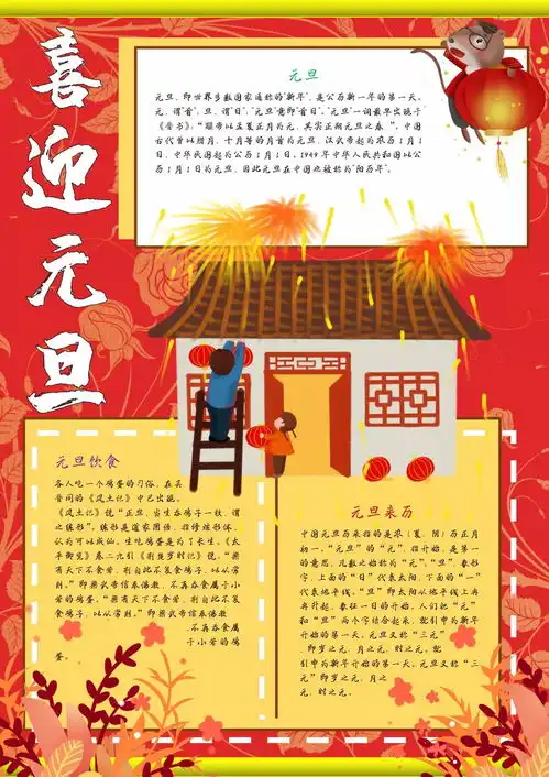 2020年小学生元旦手抄报,超全超精美,为孩子转发收藏