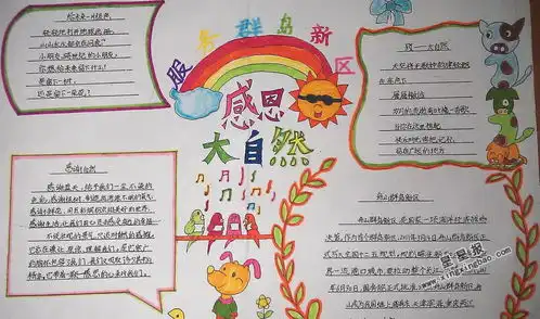 小学生感恩大自然手抄报