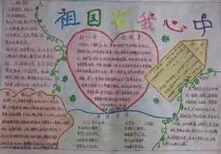 祖国在我心中手抄报美化与设计