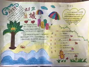 小手拉大手共创卫生城雪松路小学手抄报评比活动
