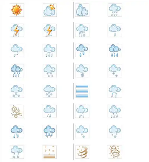 天气符号图
