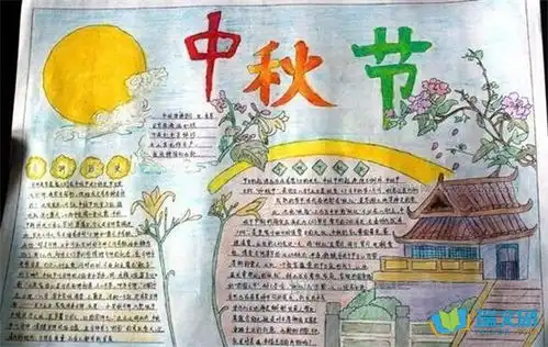 六年级中秋节手抄报