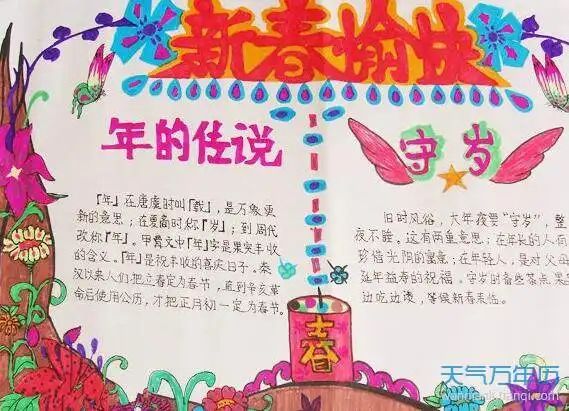 2020春节手抄报内容资料最新2020年春节手抄报内容资料集锦