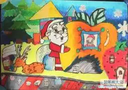 圣诞节儿童画