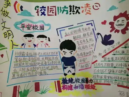 用手抄报教你如何预防欺凌