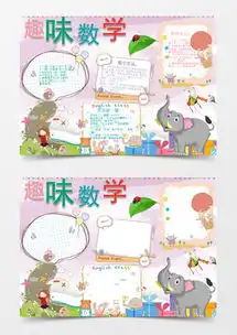模板下载趣味数学手抄报图片设计素材熊猫办公
