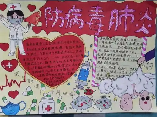 手抄报绘画快板...滨州萌娃花样宣战疫情