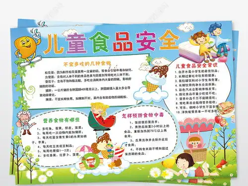 食品安全小报校园饮食卫生健康安全手抄小报图片模板下载