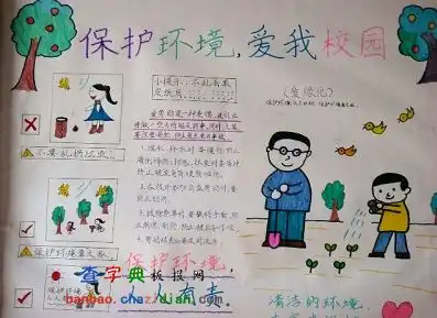 保护校园环境手抄报设计保护校园环境手抄报图片查字典板报网