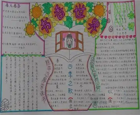 读书手抄报书籍