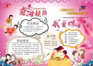 2019母亲节手抄报贺卡,送给妈妈和孩子祝妈妈们永远美丽