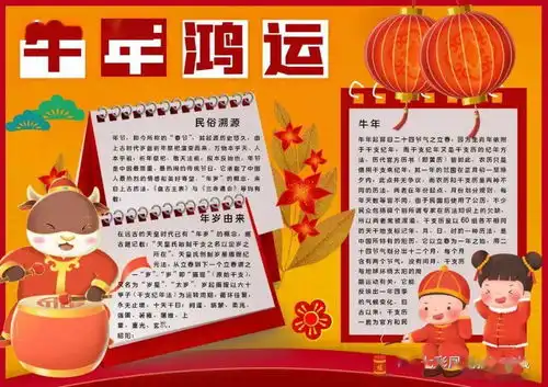 超全超实用春节手抄报合集,假期陪孩子动动手吧