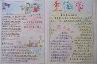 重阳节手抄报求长寿,戴茱萸