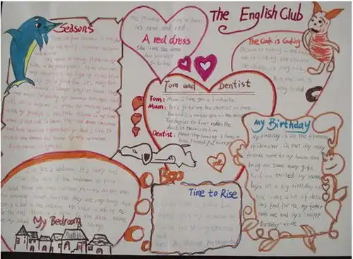 英语手抄报图片简单又漂亮enjoyenglish