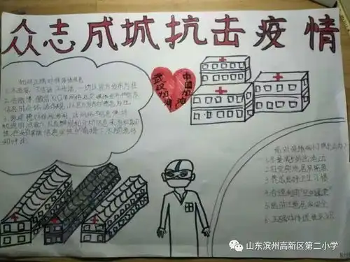小手拉大手,手绘防疫战高新区第二小学师生在行动系列4
