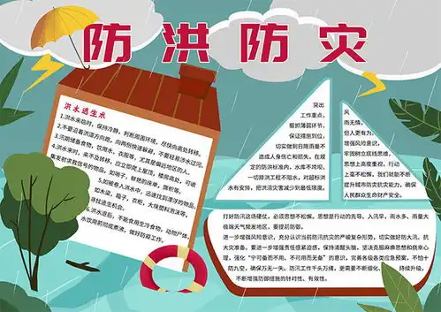 夏季防洪手抄报图片下载