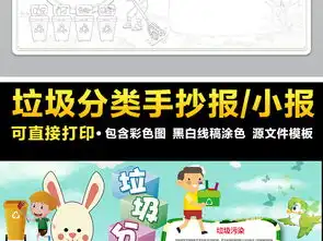 垃圾分类小报绿色低碳环保小报手抄报模板图片素材保护环境手抄报大全psd下载30.26mb环保手抄报