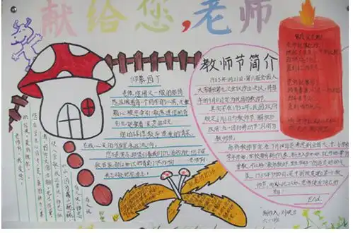 教师节手抄报灵魂的工程师