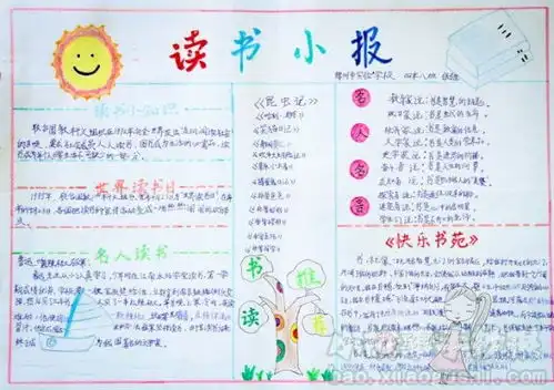 读书的手抄报图片