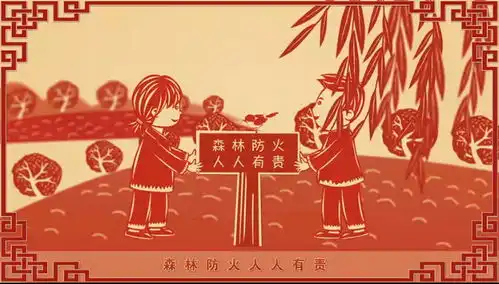 祭祀引发山火被判刑罚款剪纸画为你科普森林防火注意事项