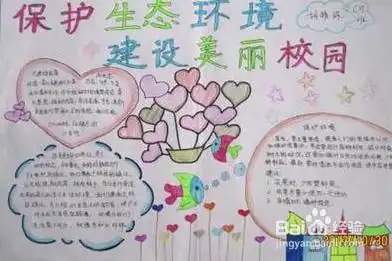 手抄报美丽的校园