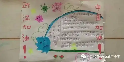 小手拉大手,手绘防疫战高新区第二小学师生在行动系列3