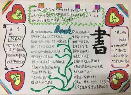 一年级快乐读书手抄报图片资料