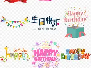 可爱卡通庆祝生日快乐彩旗免扣png素材图片设计高清模板下载36.53mb其他大全