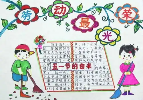 五一到了,这份劳动节手抄报模板大全,快给孩子收藏