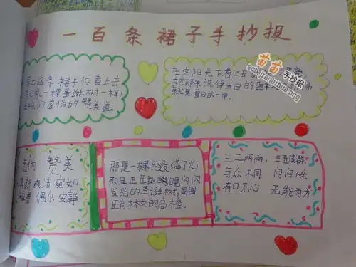一百条裙子名著手抄报图片内容
