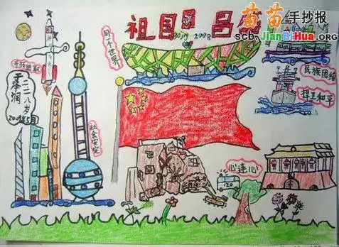 祖国昌盛手抄报
