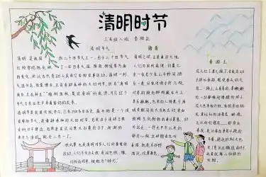 2020清明节手抄报图片大全,清明节手抄报内容,清明手抄报资料