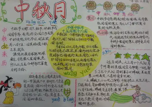 中秋月手抄报简单漂亮