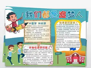 我们都是追梦人手抄报追梦小报中国梦我的梦手抄报小报图片素材psd模板下载43.26mb语文手抄报大全学科手抄报