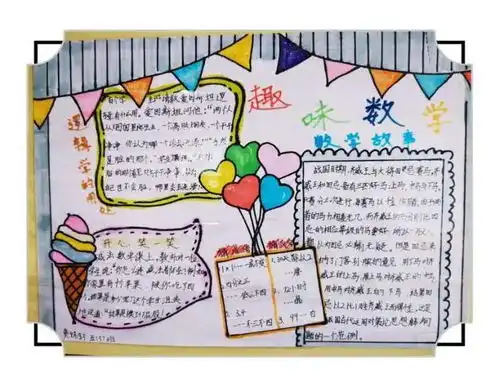 no.714小学部第八届数学周i数学手抄报征集活动趣味校园