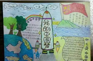 画画主题中国梦画好看一点