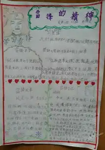 雷锋精神手抄报图片3张