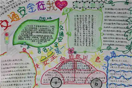 交通安全手抄报资料严守交规,善待生命
